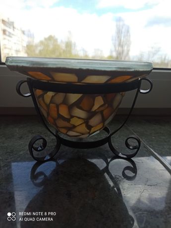 Декоративная ваза мозайка, подсвечник, конфетница, вазочка.