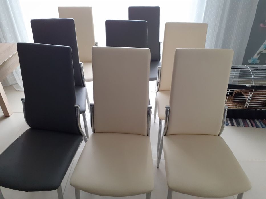 Krzesła do salonu lub kuchni 8 sztuk