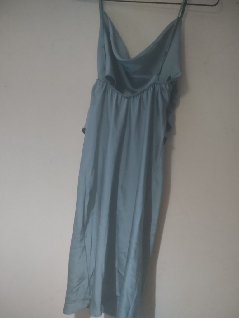 Vestido cetim verde