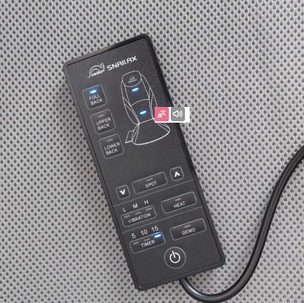 Snailax SL-256-EU mata masująca/ masażer SHIATSU + pilot. OPIS!!!