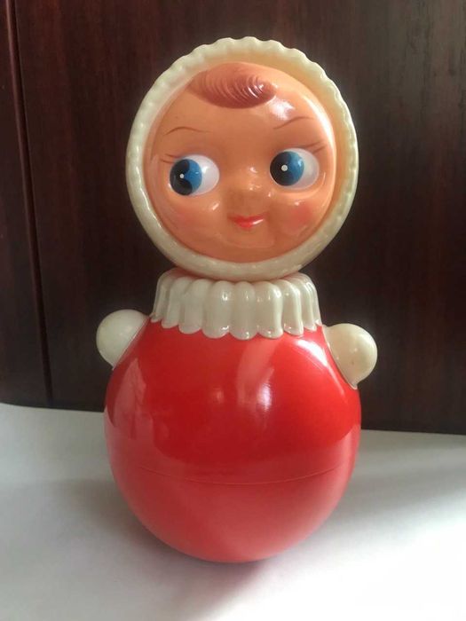 неваляшка музыкальная игрушка набор 3 штуки винтаж целлулоид СССР