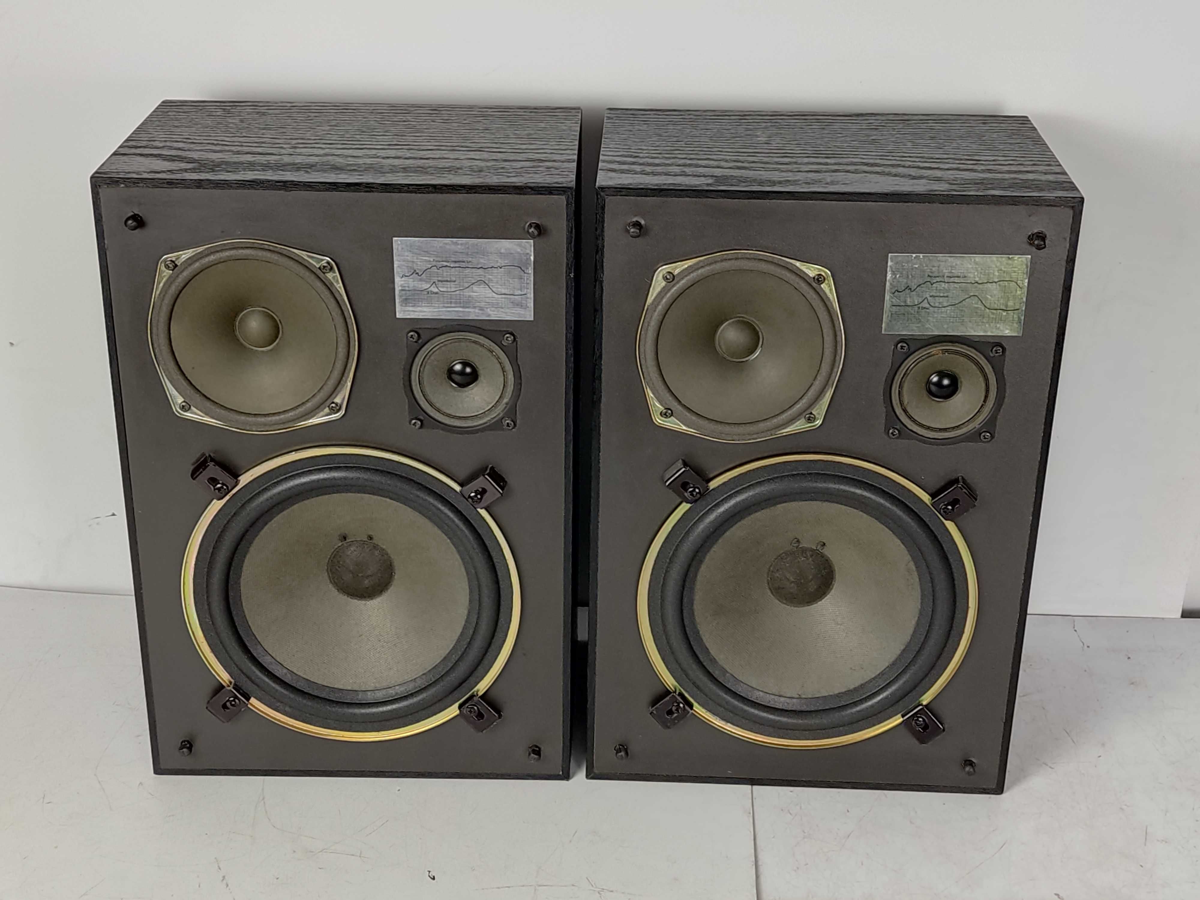 Kolumny 3 drożne bas 20cm Acoustics 8ohm 100W monitory Hi-Fi