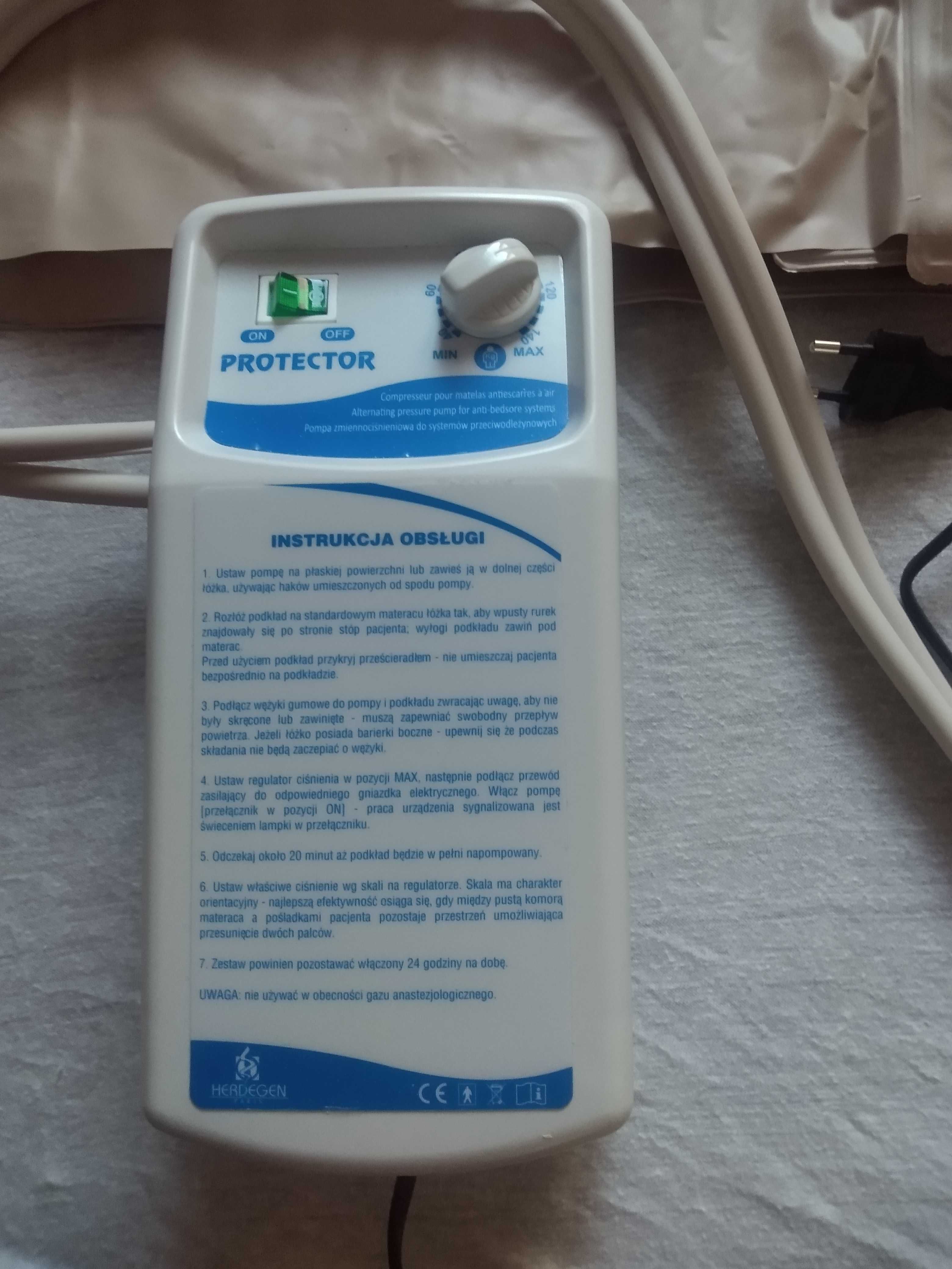 Materac przeciwodleżynowy PROTECTOR I – niemal nowy