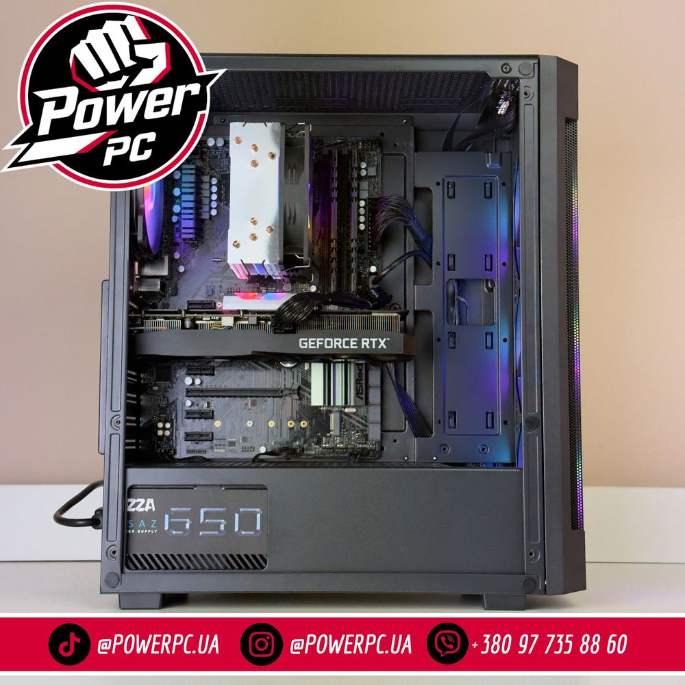 Ігровий ПК!! RTX 3060 Ti, Ryzen 5 5500, DDR4 32 Gb, SSD 512gb