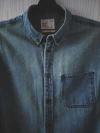 Koszula katana jeans męska Zara L/XL