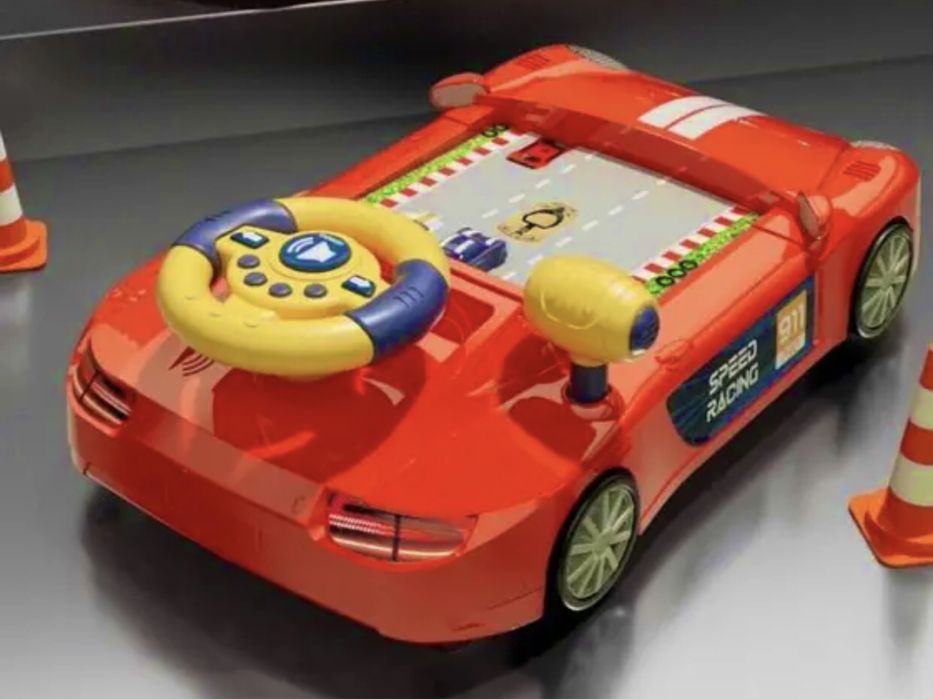 Музичний руль автотренажер машинка гонки