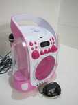 Zestaw karaoke dla dzieci CD USB MP3 strumień wodny LED Auna