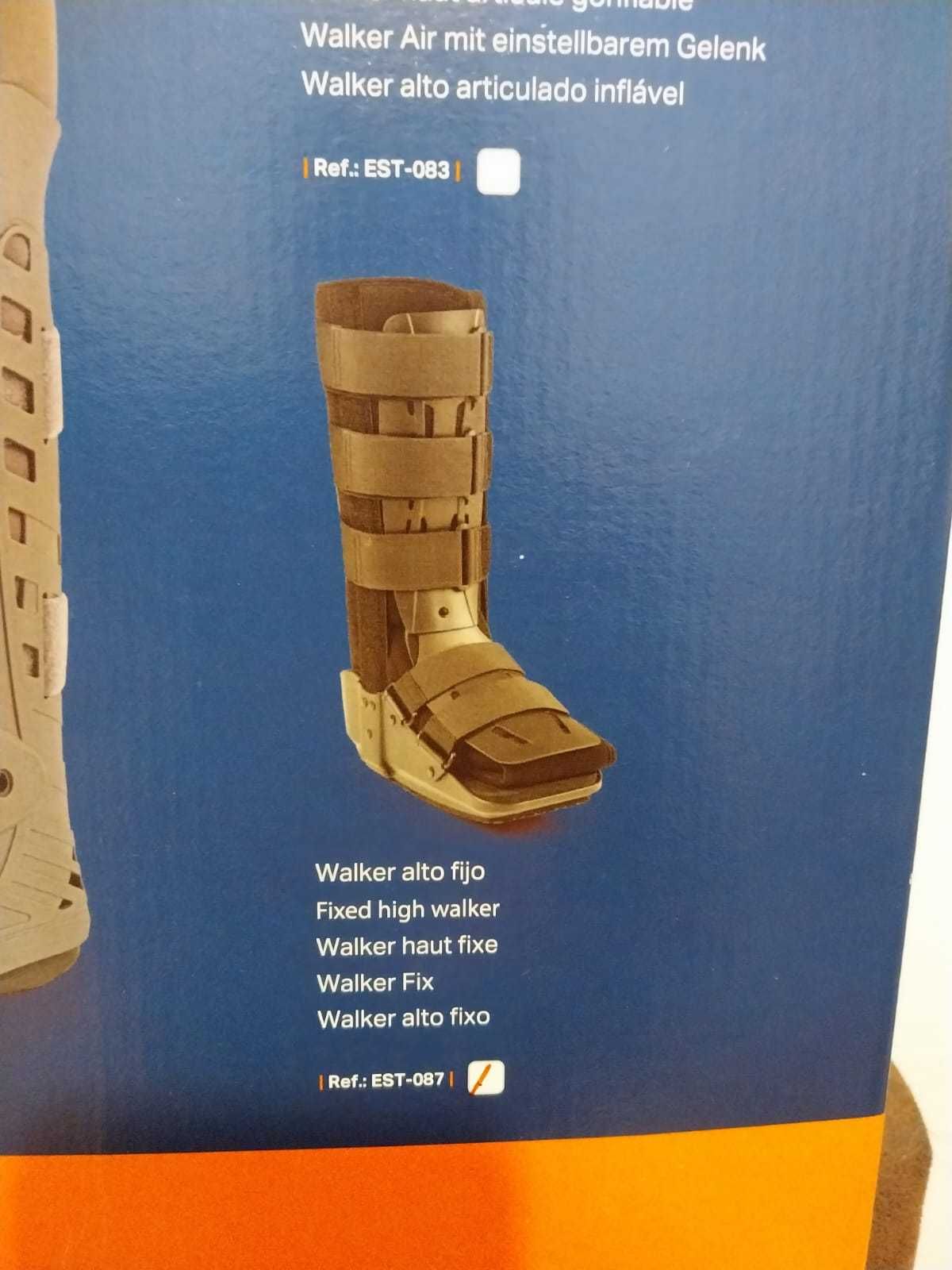 Bota Ortopedica imbilizadora Preta Nova + Meia de compressão Médica