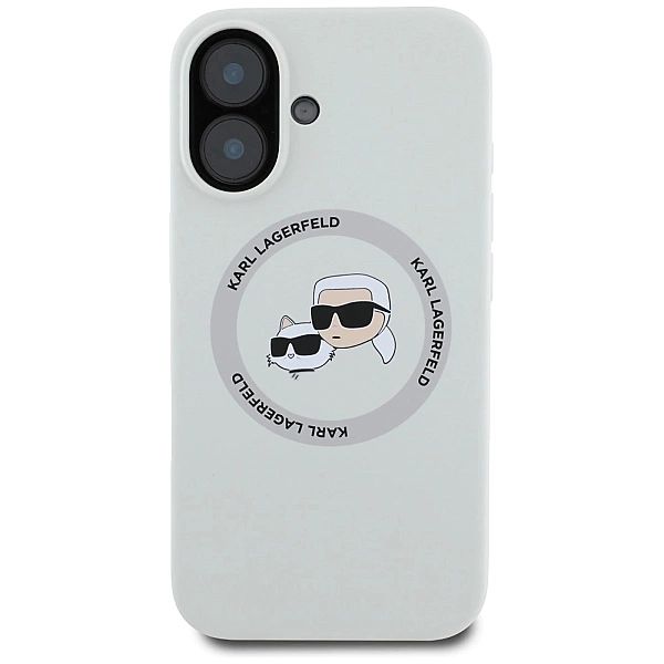 Etui Karl Lagerfeld Silicone Double Heads And Circle MagSafe do iPhone
