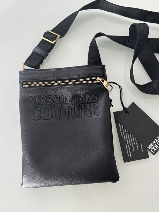 Versace jeans couture torebka nerka saszetka czarna unisex hugo
