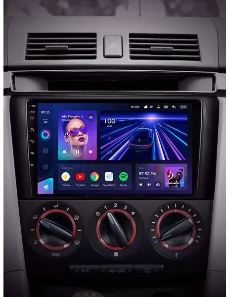 Магнітола CarPlay швидкий процесор MAZDA 3 bk 2003-09/рестайл 2010-13