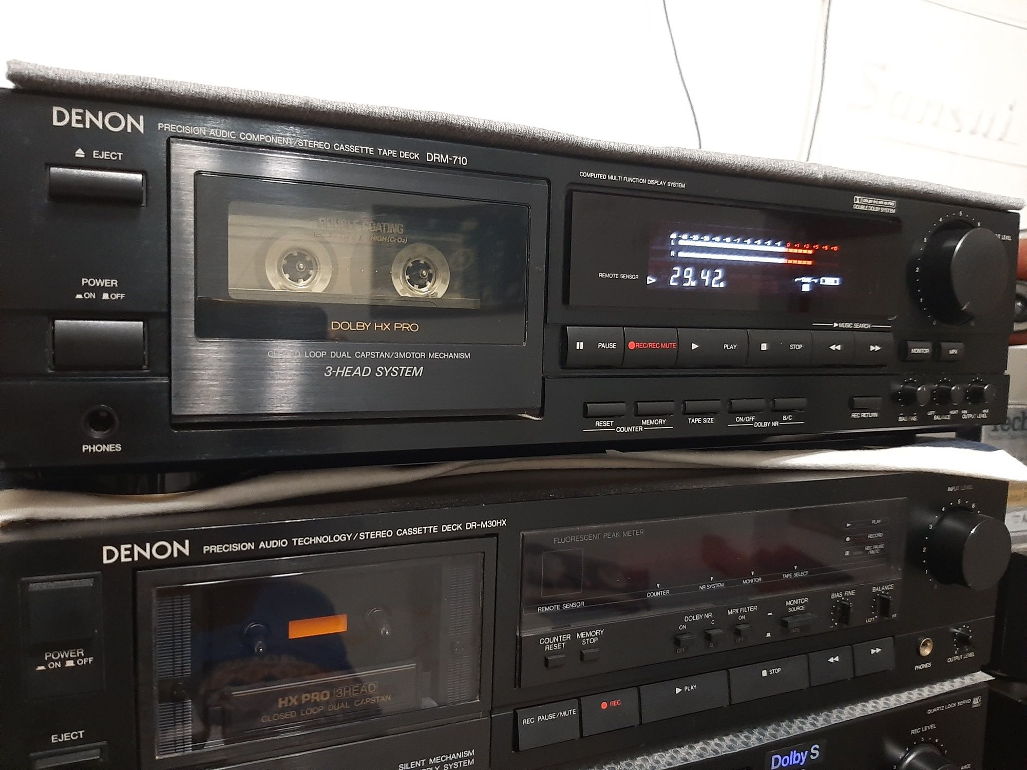 TECHNICS DENON JVC DECK CASSETES receiver