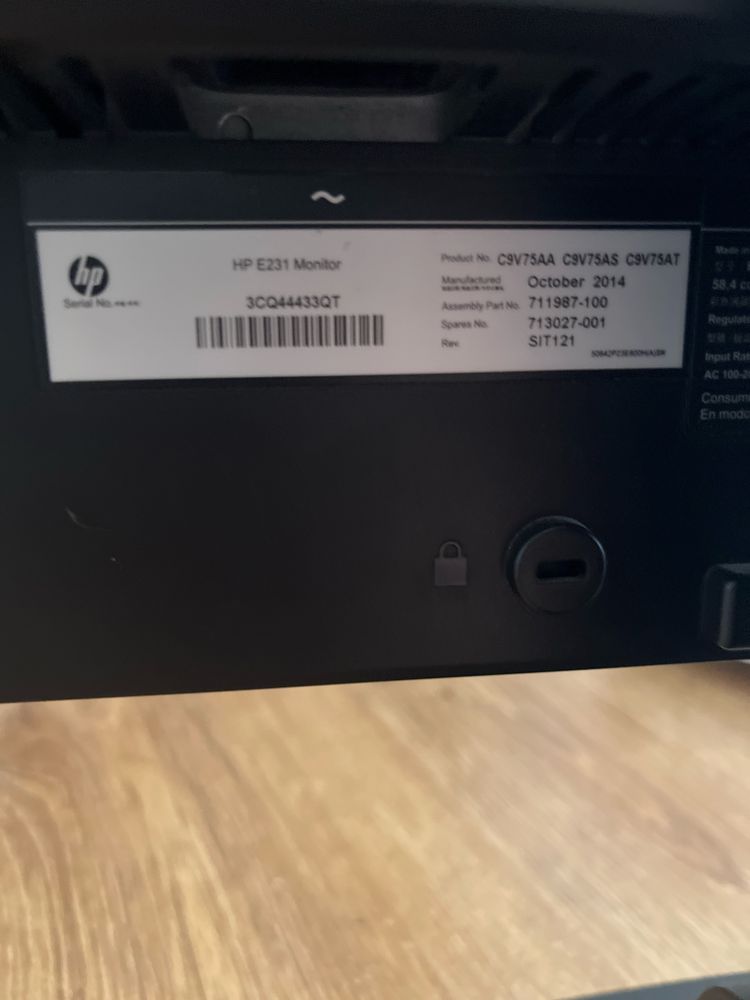 Monitor do komputera HP E231