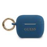 Etui Guess Silicone Glitter Na Airpods Pro - Niebieskie