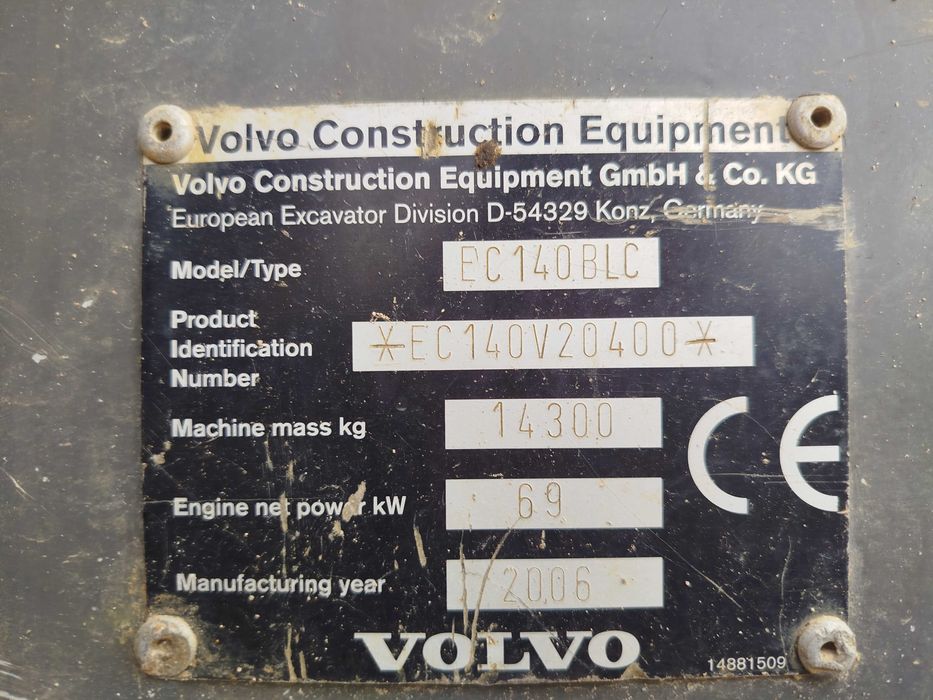 Giratória Volvo EC140B