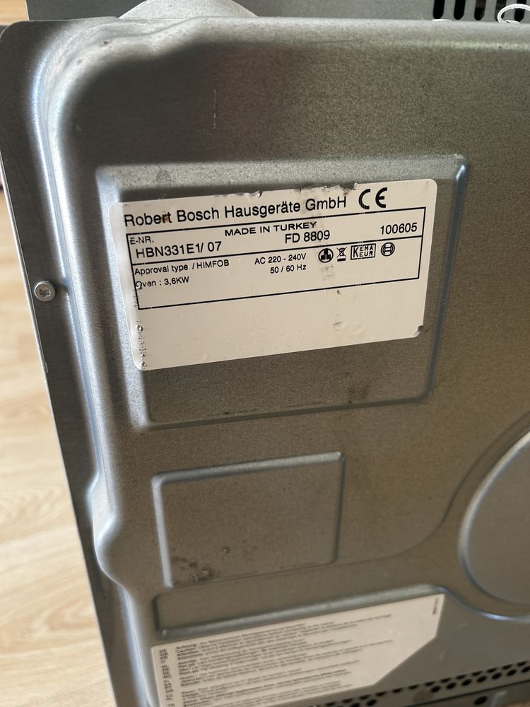 Piekarnik do zabudowy BOSCH HBN331E1 Sprawny