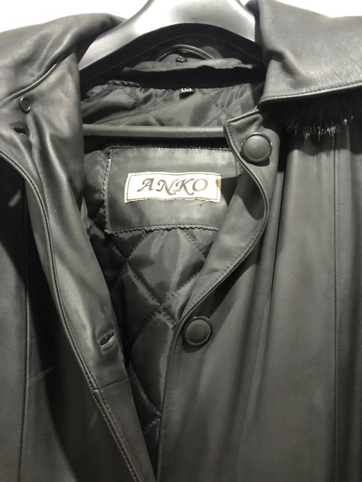 Płaszcz skórzany z podpinka podszewka skóra naturalna