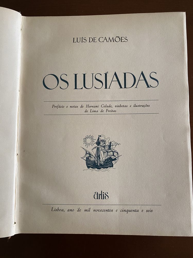 Os Lusíadas - Editora Artis de 1956