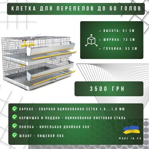 Клетка для перепелок