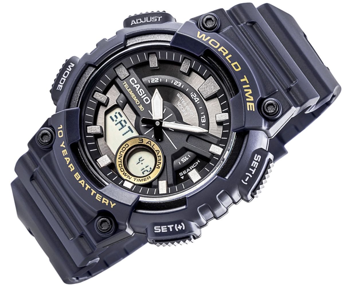 zegarek męski casio gerton aeq-110w-2avdf + box
