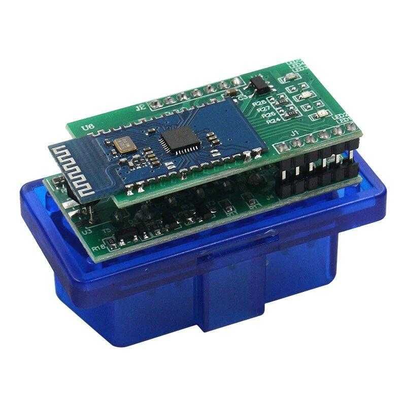 Автосканер ELM327 OBD2 V1.5 Bluetooth чип 2PCB PIC18F25K80 (2 платы)