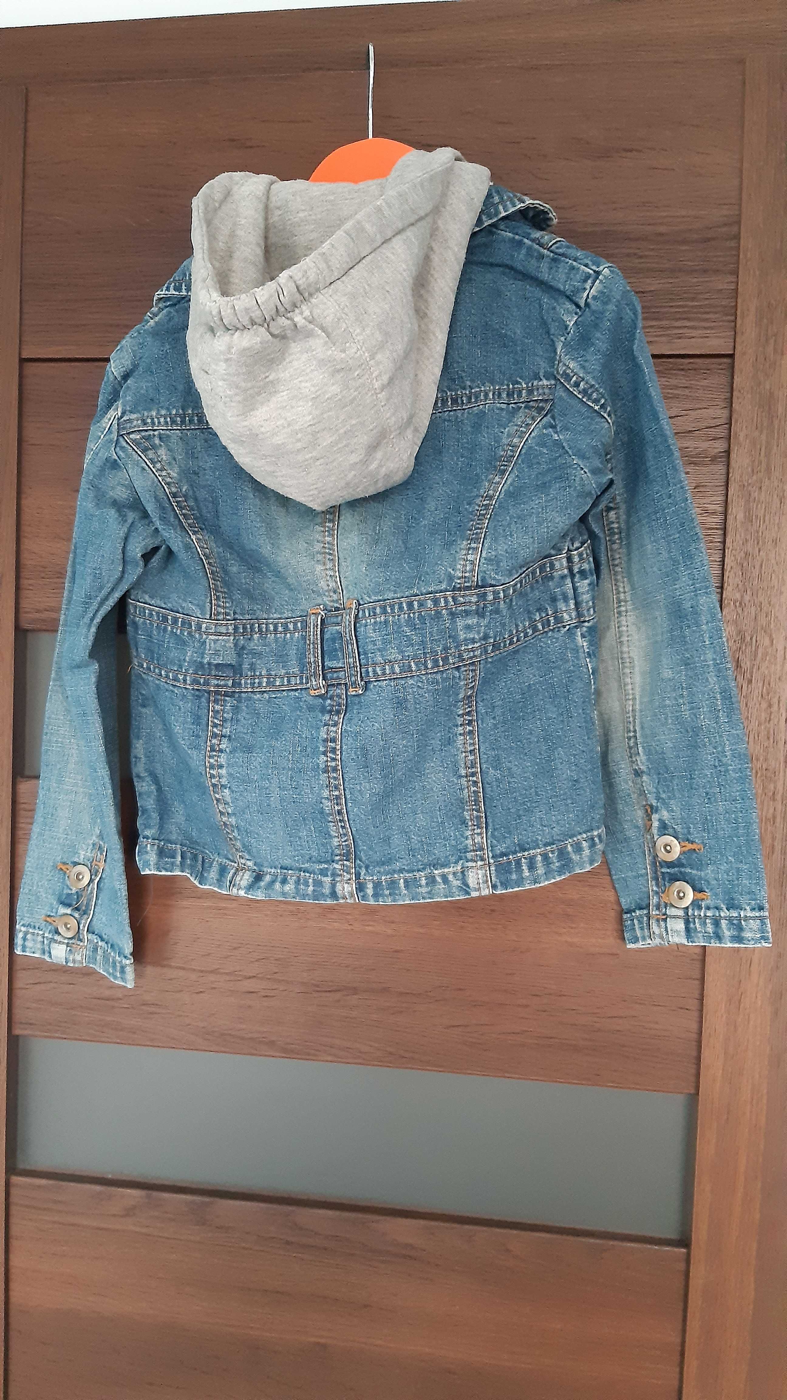 Jeansowa kurtka z bluzą c&a