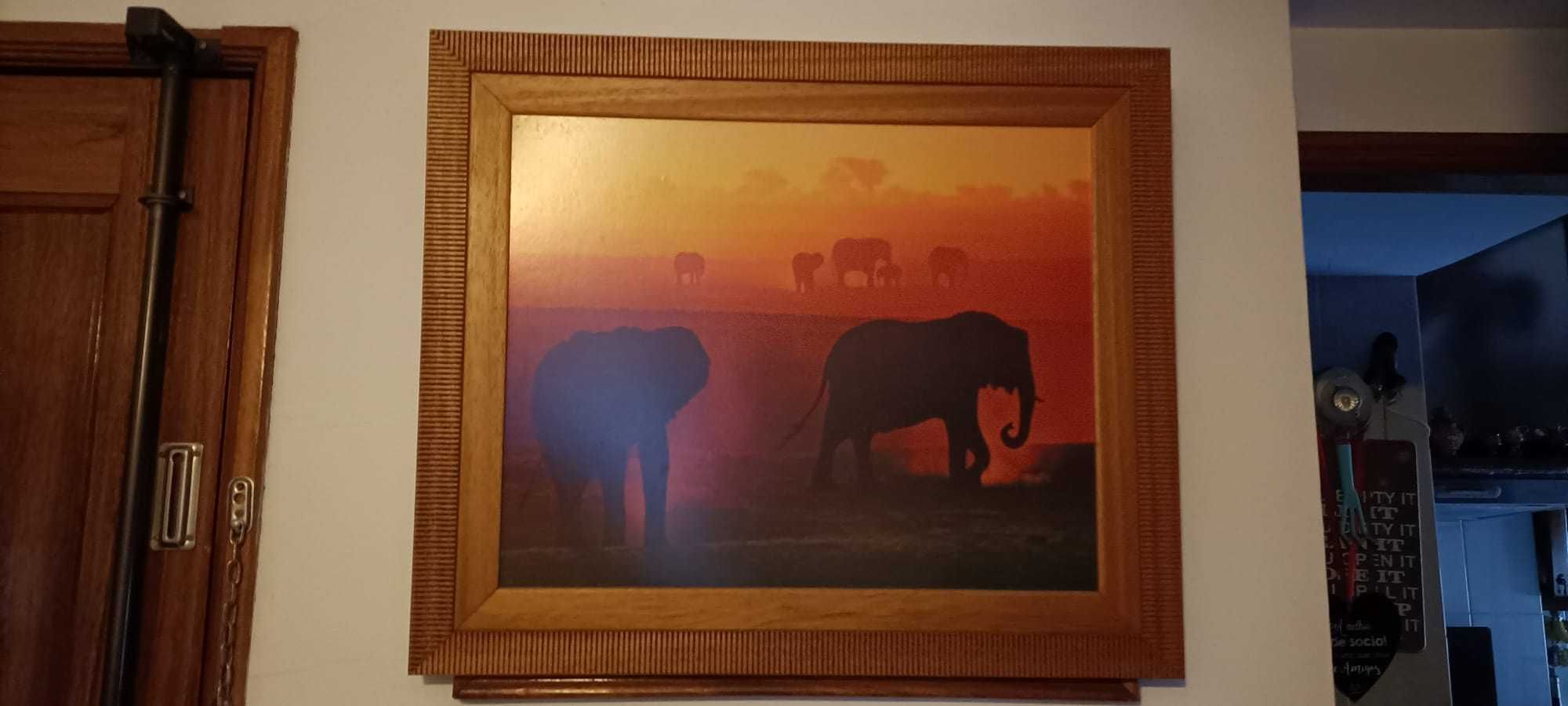 Quadro painel elefantes