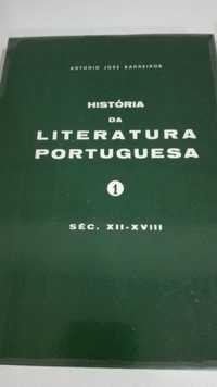 Vol. 1 e 2 História da Literatura Portuguesa de António José Barreiros