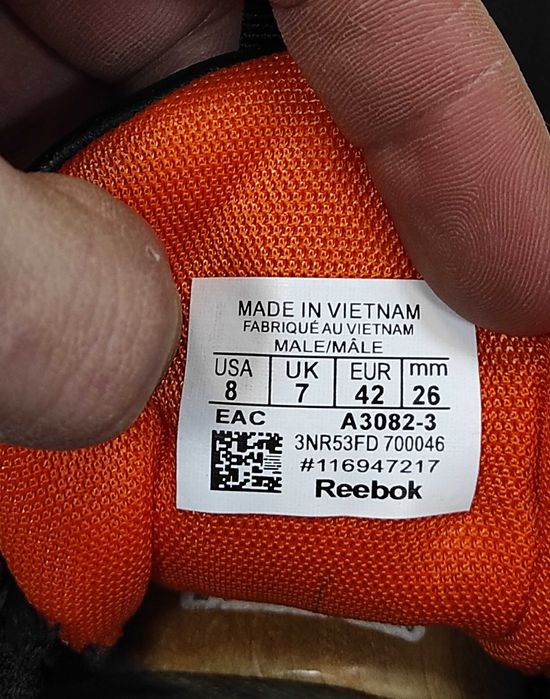 (1707) Чоловічі Кросівки Reebok Zig Kinetica чорні з помаранчевим