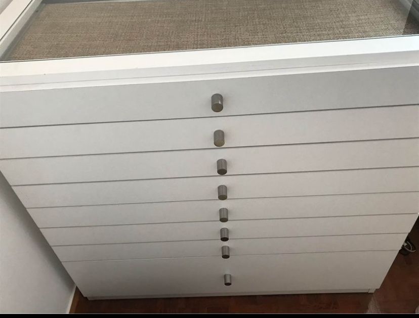 Movel gavetas com tampa acrilico