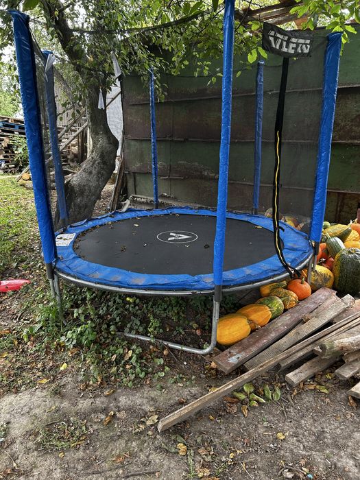 Батут горка домік