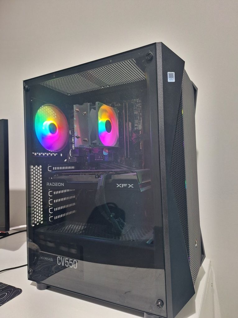 Pc / Ryzen 5 / RX6600XFX / 16GB / 500 Armazenamento interno