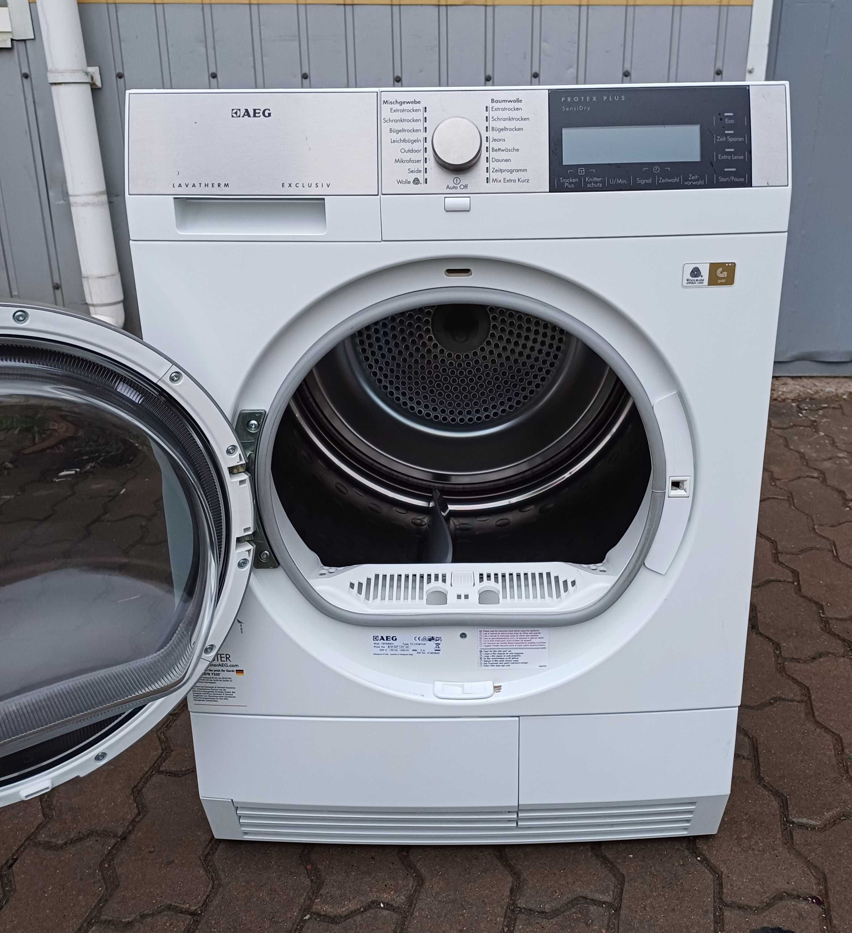 Сушильна машина сушарка на 8кг тепловий насос AEG T97685IH Germany