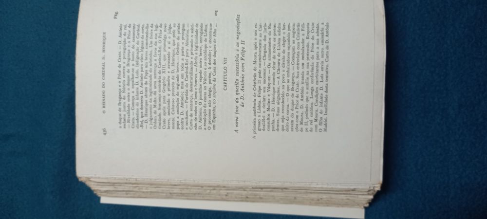 Livro antigo - O Reinado do Cardeal D. Henrique -1946