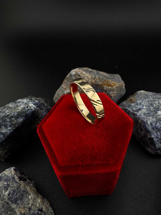 Złota Obrączka Frez | JAK NOWA | 585 | 3.36G