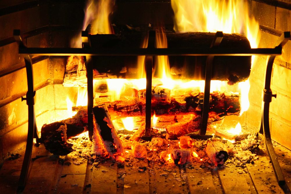 Grelha para lareira (aço forjado)