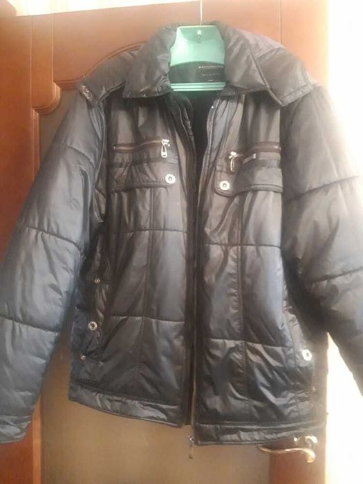 Дорогой пуховик на натуральном пухе, р. 54