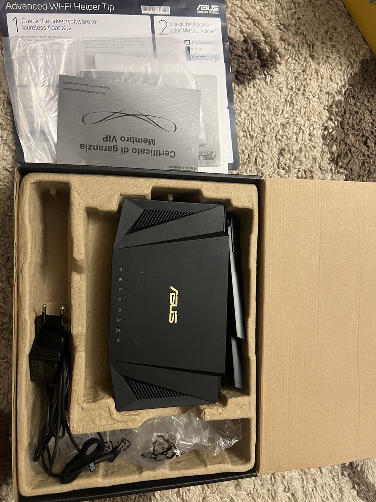 Роутер ASUS RT-AX58U — Wi-Fi 6 роутер (AX3000, Dual Band)