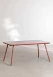 Conjunto de mesa retangular com 6 cadeiras