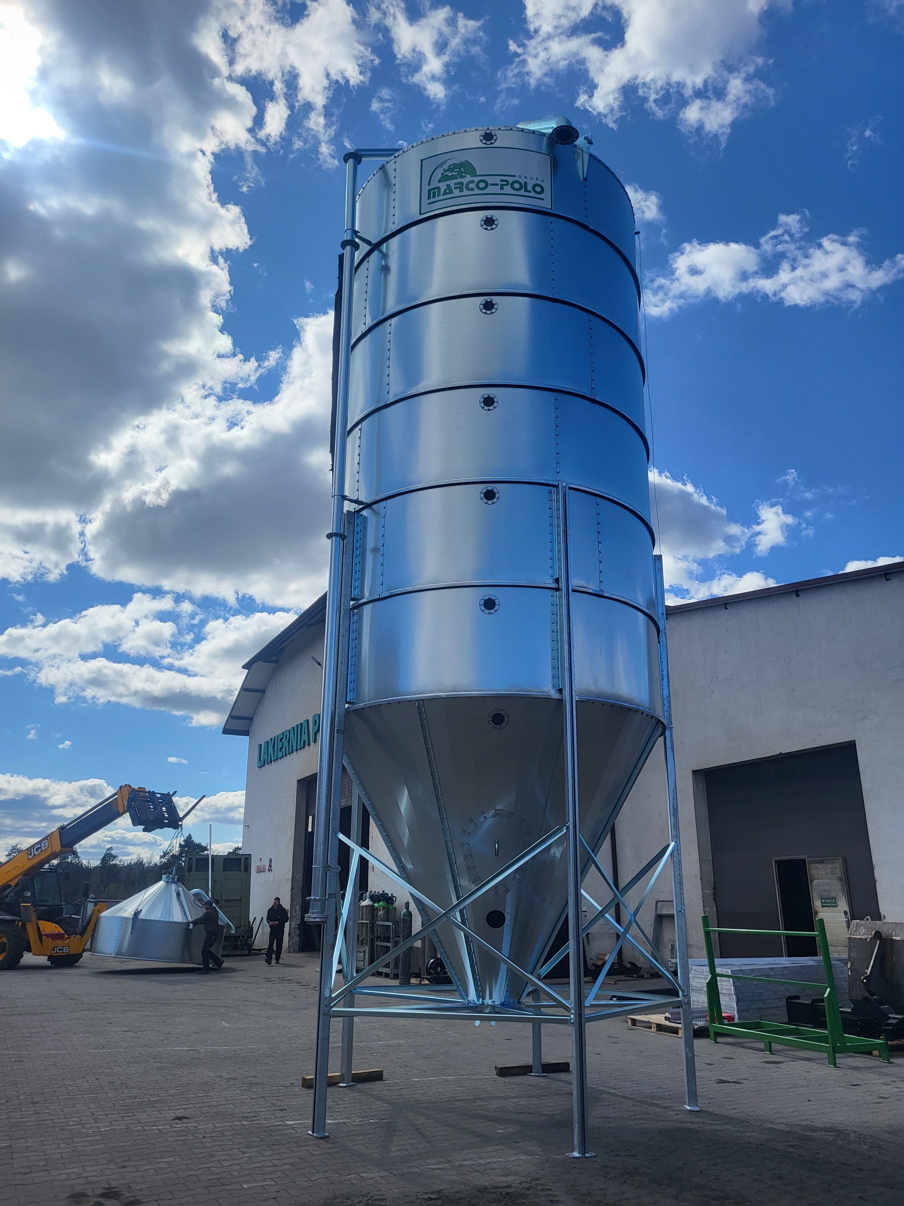 Silos zbiornik silosy zboże 30ton 25t/20t/15t/12t Marco-Polo dowóz HDS