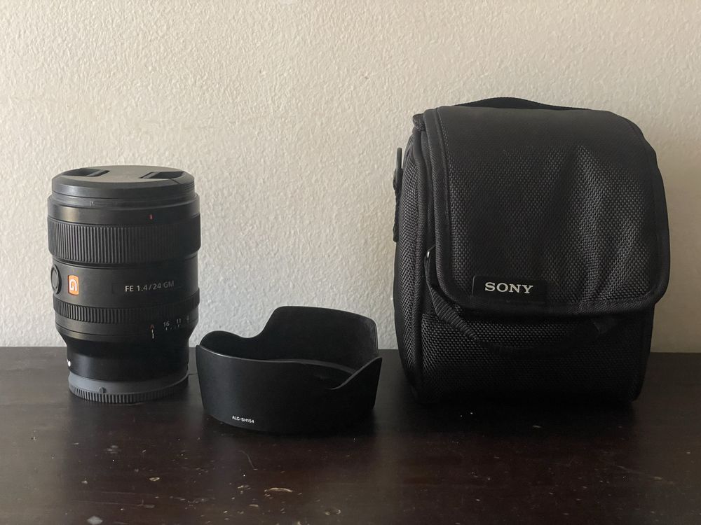 sony 24 mm 1.4 GM como nova