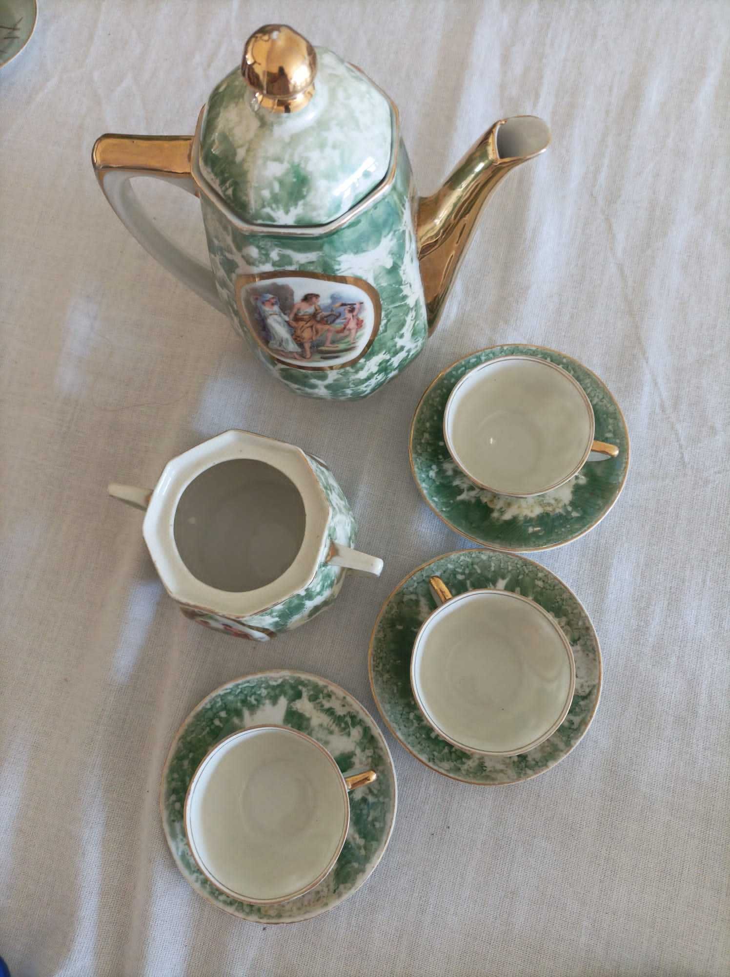 Conjunto de Chá Vista Alegre Porcelana 8 peças