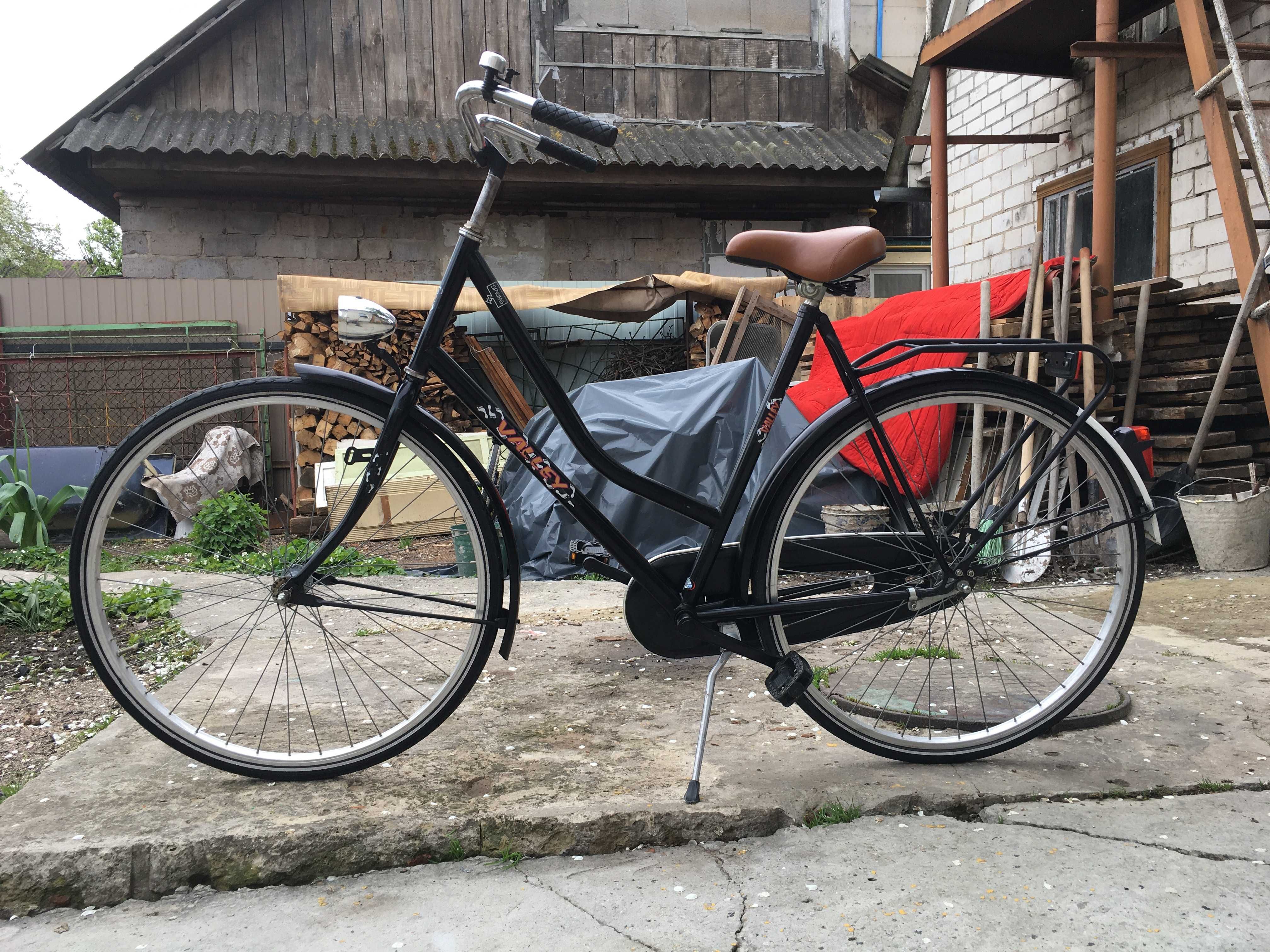 Велосипед женский дамский простой односкоростной 28 колеса Голландия