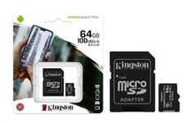 Kingston Karta Pamięci Microsd 64Gb Canvas Select Plus 100Mb/S Adapter