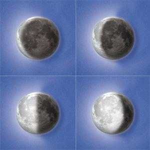 Luz de noite luz de presença LUA com 12 fases telecomandada - NOVO SEL