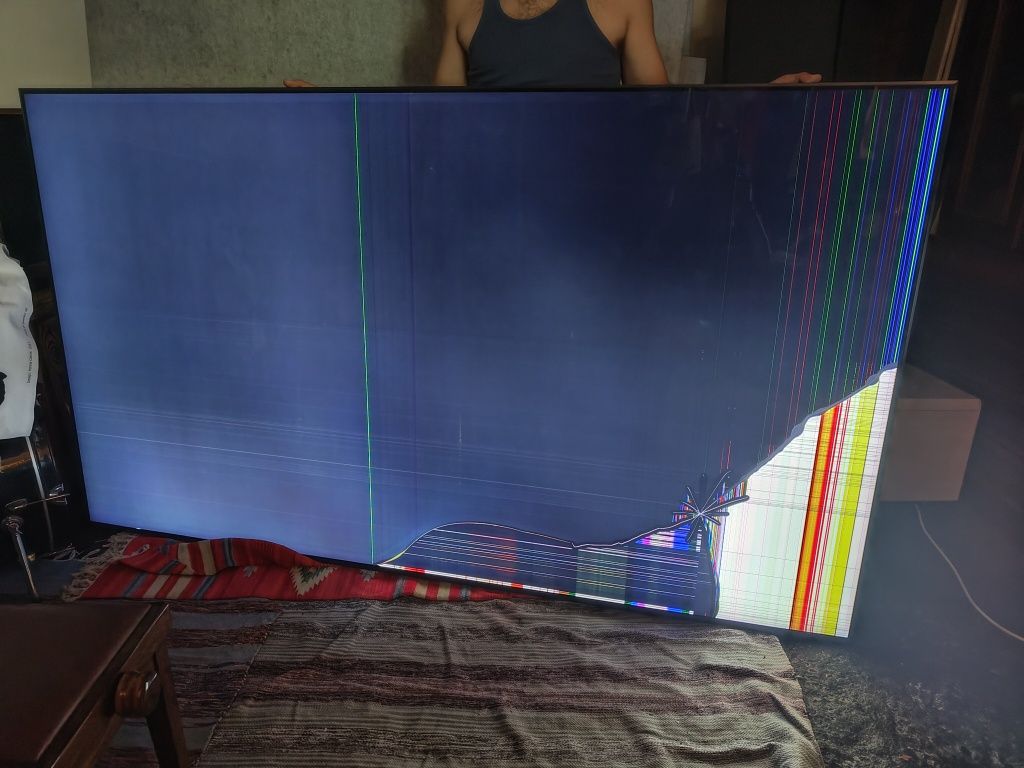 TV Samsung Neo QLED 98" QN90D (TQ98QN90DATXXC) — ecrã partido