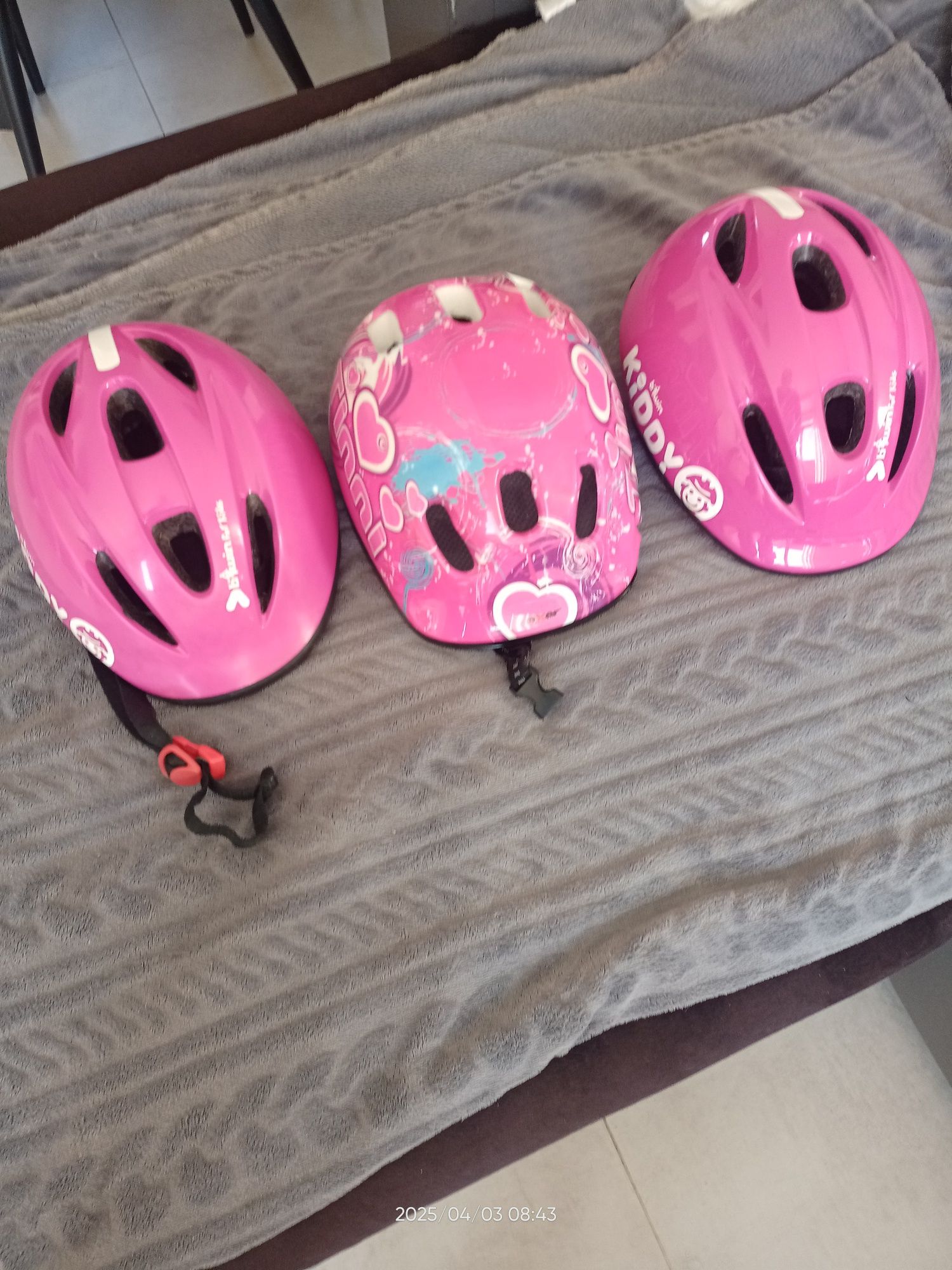 Sprzedam 3 kaski rowerowe dziecięce