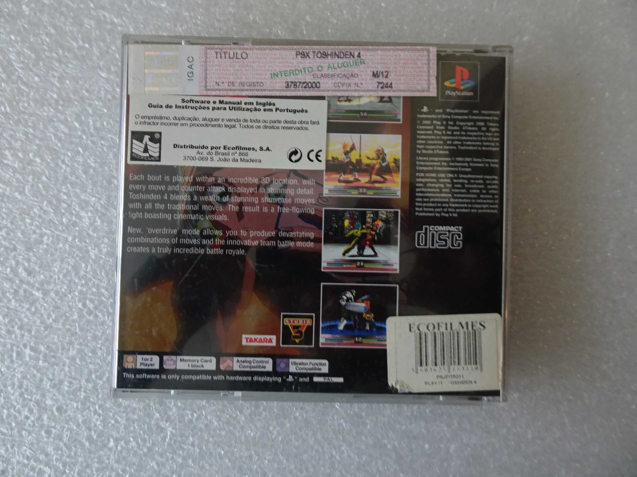 Jogo Playstation 1 - PS1 - Toshinden 4