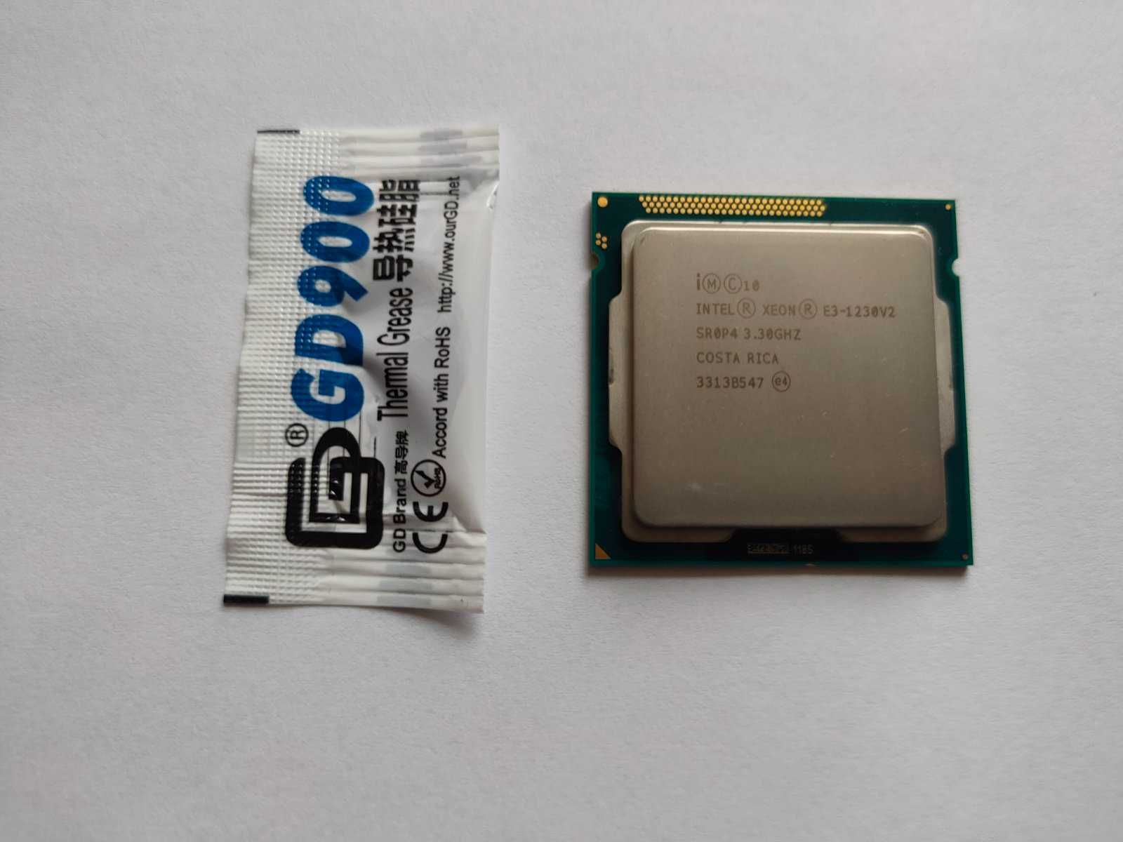 Intel Xeon E3-1230 v2 3.3-3.7 GHz 4/8 1155 (i7-3770) + термопаста