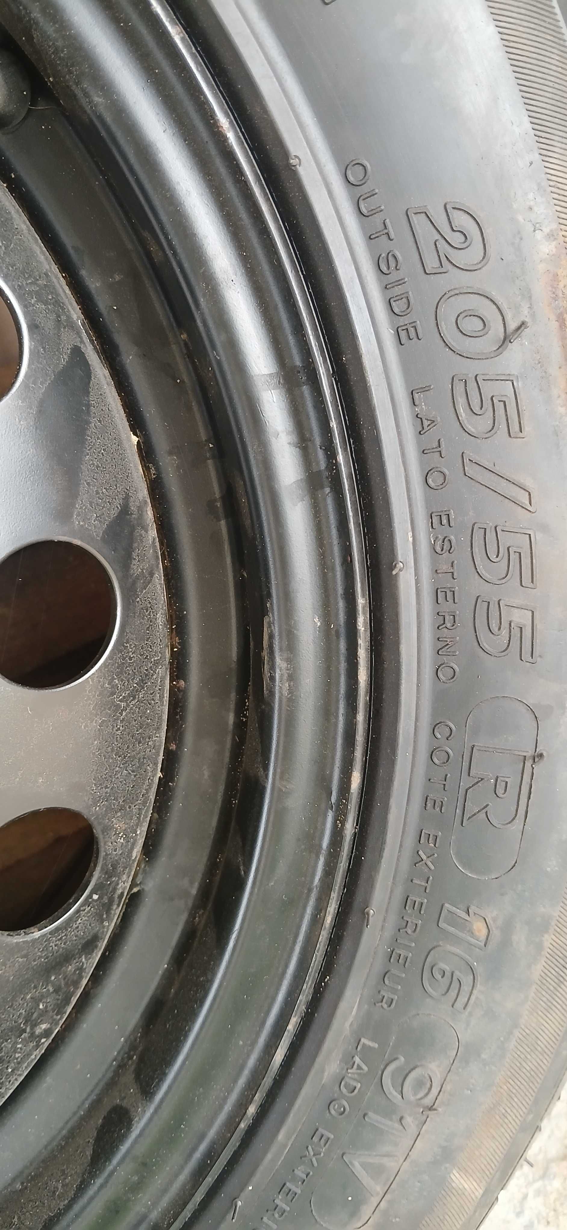 Felga stalowa z oponą 6 1/2jx16h2 et45